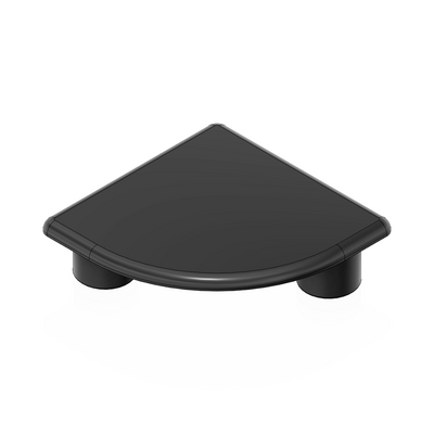 60-120-1 MODULAR SOLUTIONS POLYAMIDE PART END CAP 45MM X 45MM ROUND CORNER BLACK